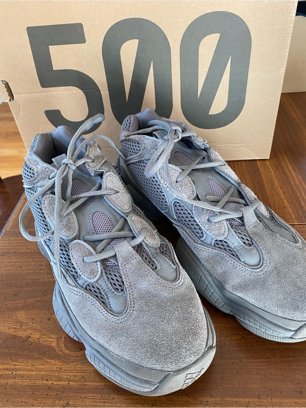 Adidas Yeezy 500 Men’s Suede Mesh Sneakers Size in granite